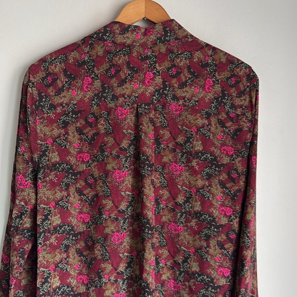 Equipment Slim Floral Signature Silk Shirt Small - Picture 9 of 12
